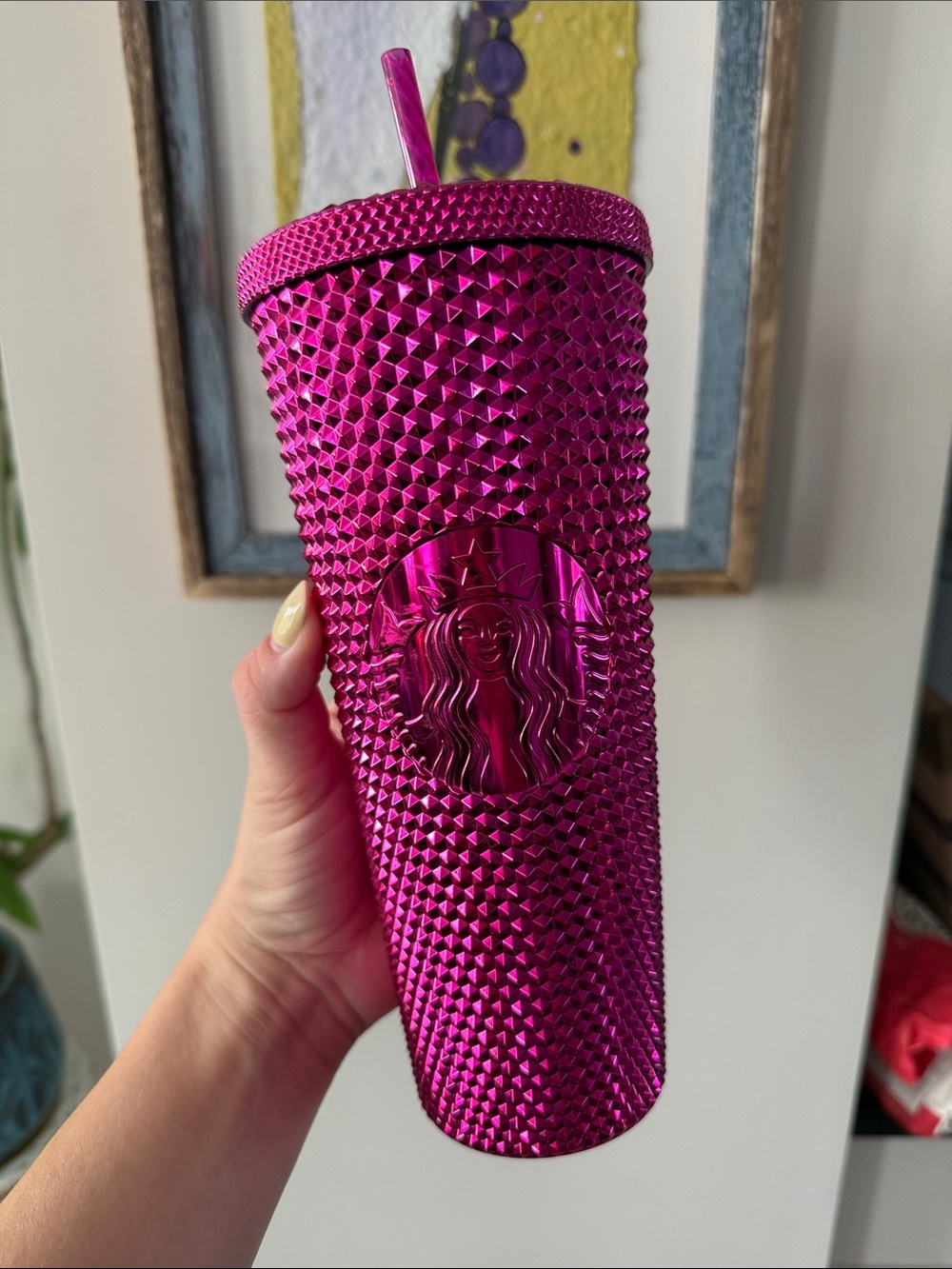 Starbucks Metallic HOT PINK Studded Tumbler in Hot Pink - 2022